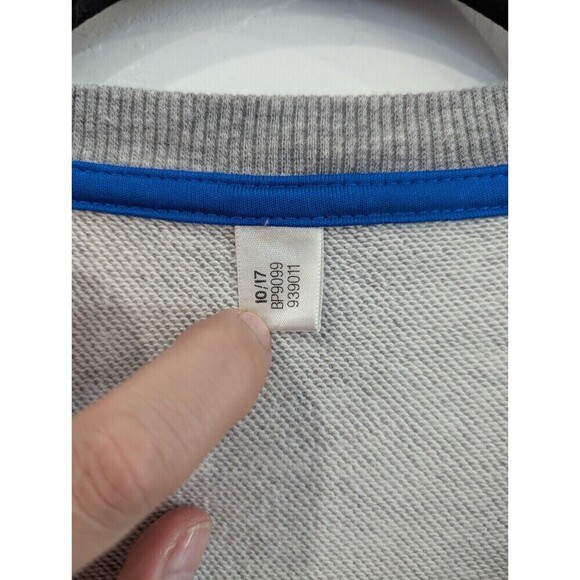 Adidas Sweater Womens Size Large Gray Dual Layer Sweatshirt - Picture 9 of 11